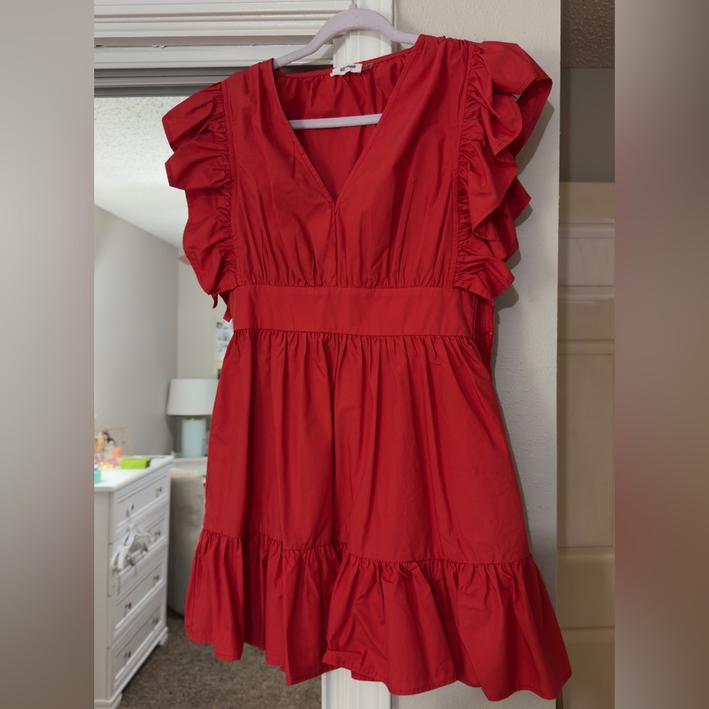 Day + Moon Short Red Dress! Size M! Only Worn Twice! In Excellent Condition!